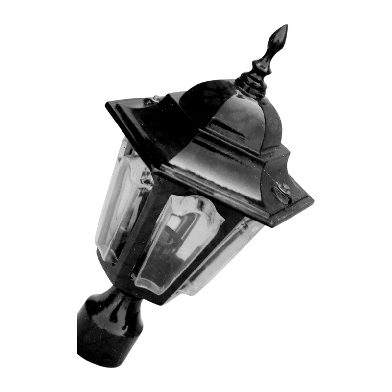 Padma Gate Light 1010 (PGL 1010) — cast-aluminium post top lanterns in Raw Grey