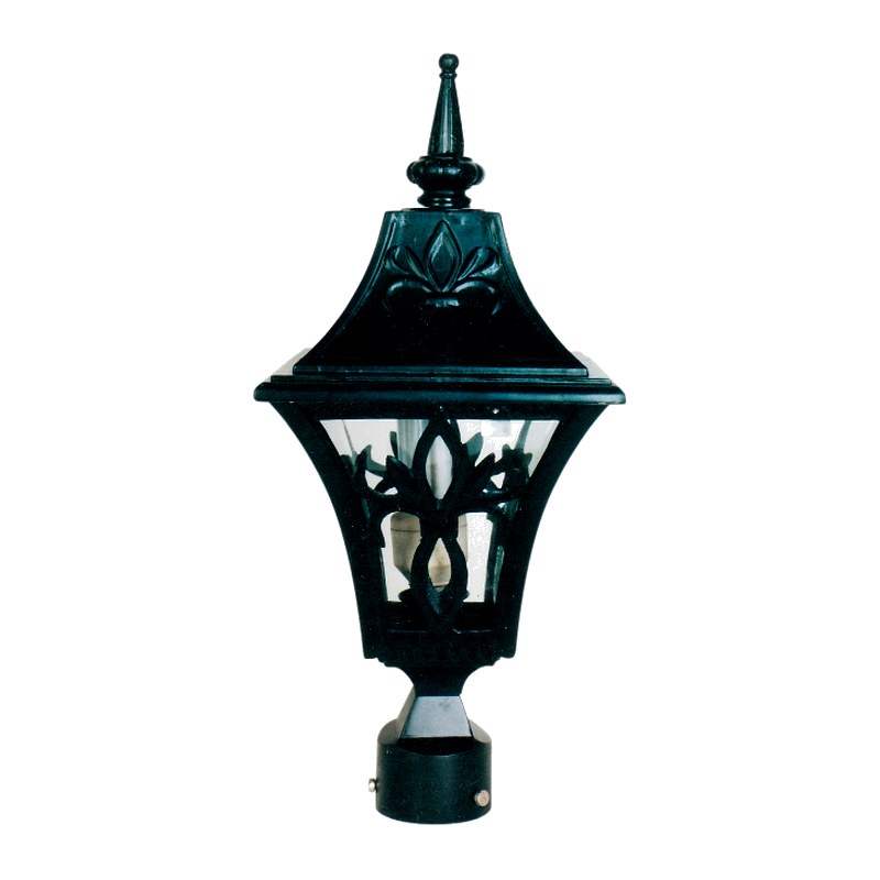 Padma Gate Light 1013 (PGL 1013) — cast-aluminium post top lanterns in Matte Black