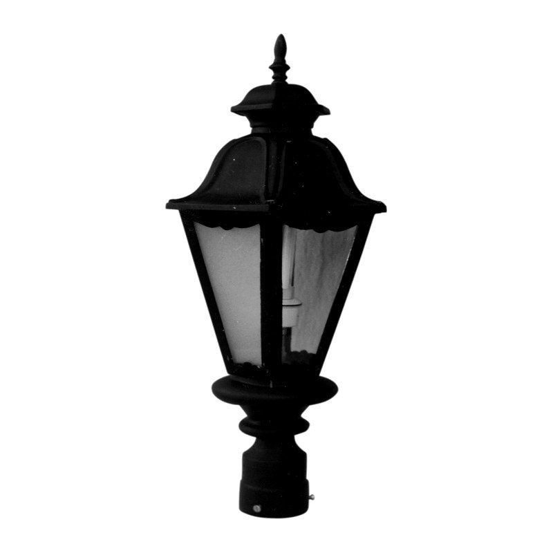 Padma Gate Light 1021 (PGL 1021) — cast-aluminium post top lanterns in Matte Black