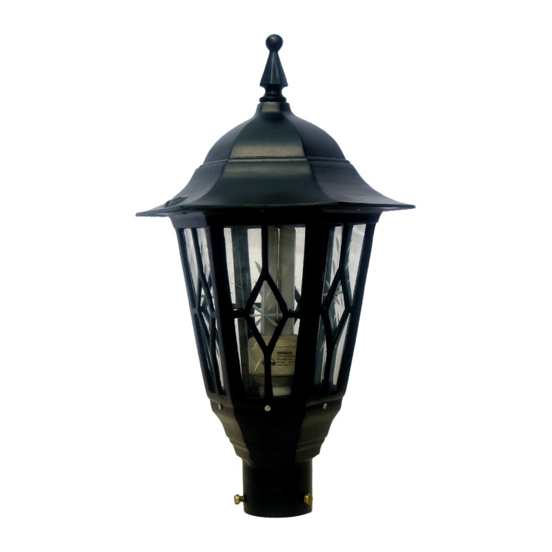 Padma Gate Light 1024 (PGL 1024) — cast-aluminium post top lanterns in Matte Black