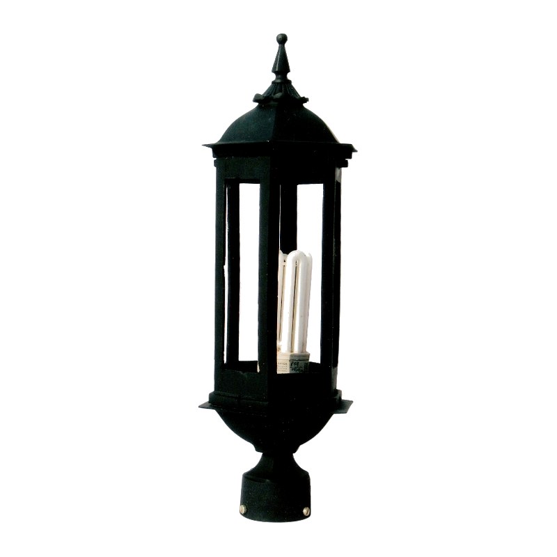 Padma Gate Light 1034 (PGL 1034) — cast-aluminium post top lanterns in Matte Black