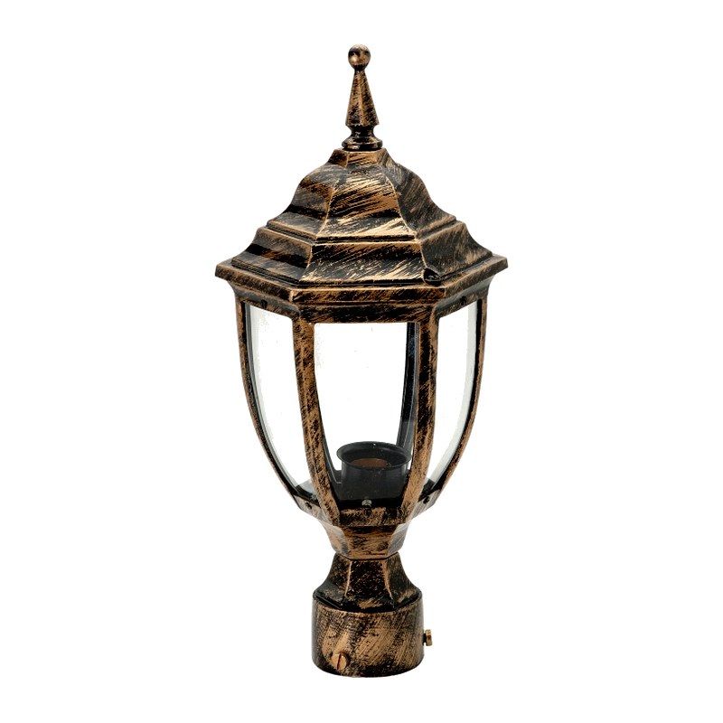 Padma Gate Light 1044 (PGL 1044) — cast-aluminium post top lanterns in Antique