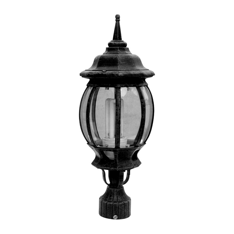 Padma Gate Light 1046 (PGL 1046) — cast-aluminium post top lanterns in Raw Grey
