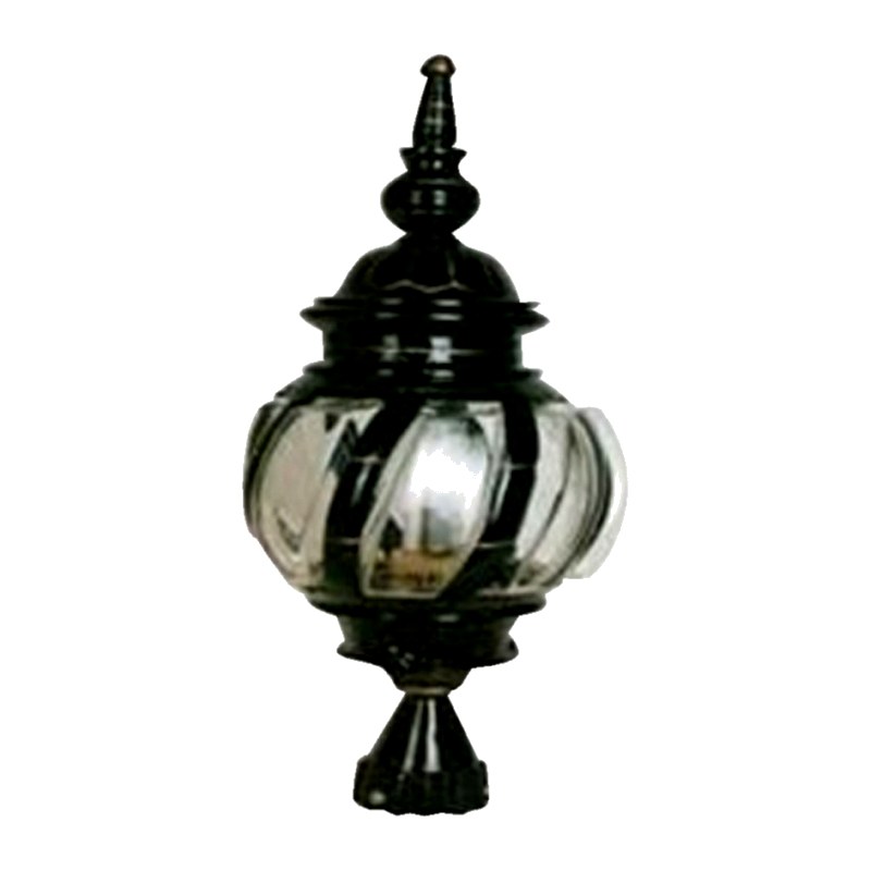 Padma Gate Light 1051 (PGL 1051) — cast-aluminium post top lanterns in Matte Black