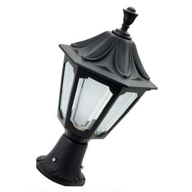 PGL 1057, cast-aluminium post-top lantern in Matte Black