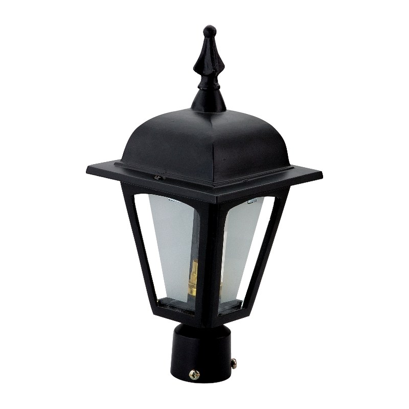 Padma Gate Light 1079 (PGL 1079) — cast-aluminium post top lanterns in Matte Black