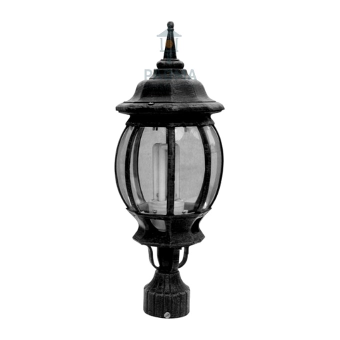 Padma Gate Light 1083 (PGL 1083) — cast-aluminium post top lanterns in Raw Grey