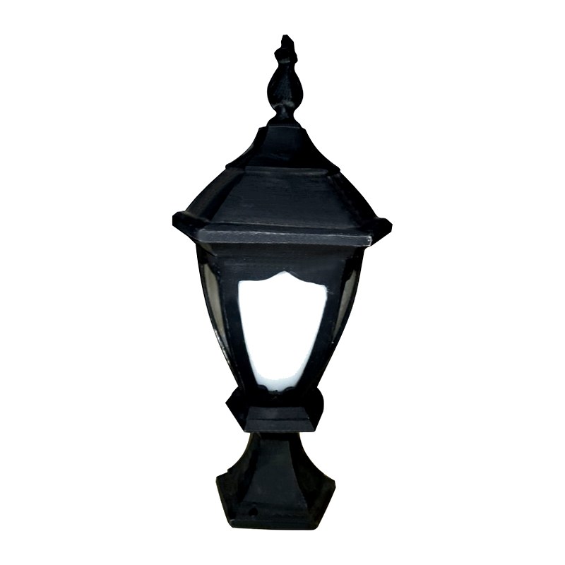 Padma Gate Light 1087 (PGL 1087) — cast-aluminium post top lanterns in Matte Black
