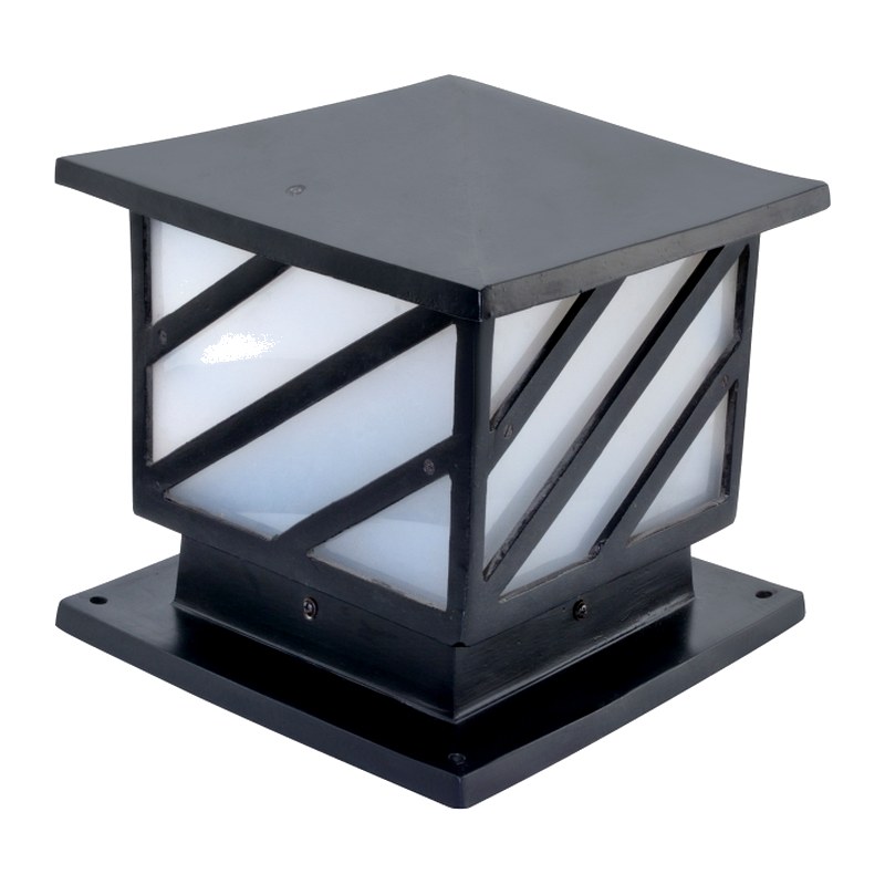 Padma Gate Light 1099 (PGL 1099) — cast-aluminium post top lanterns in Raw Grey