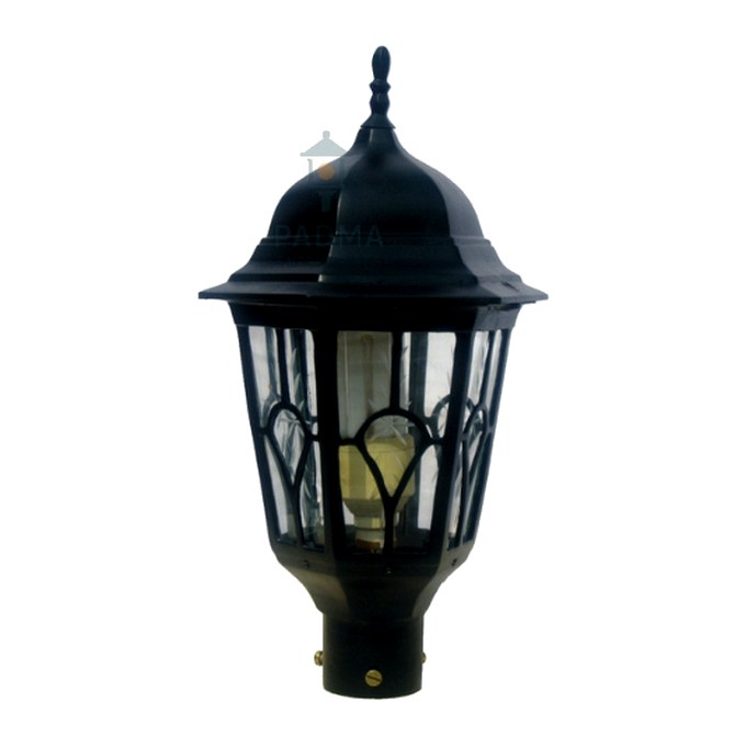 Padma Gate Light 1120 (PGL 1120) — cast-aluminium post top lanterns in Matte Black