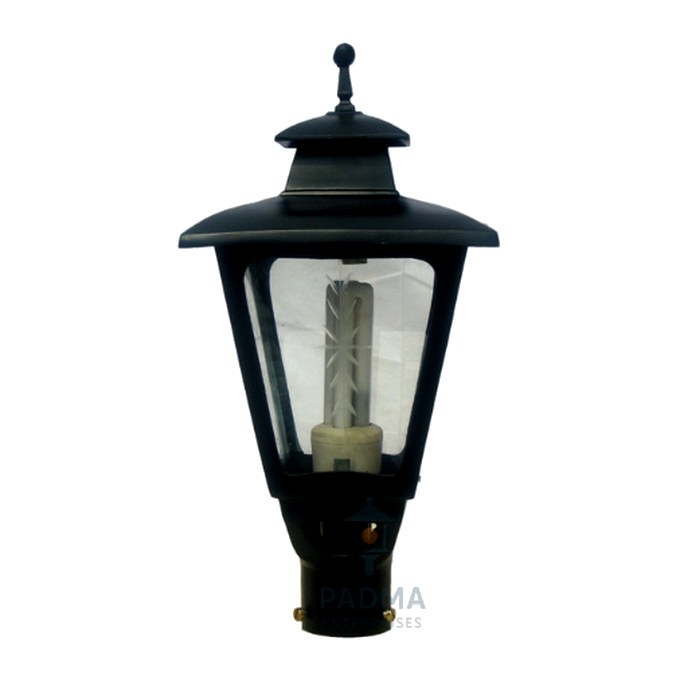 Padma Gate Light 1128 (PGL 1128) — cast-aluminium post top lanterns in Matte Black