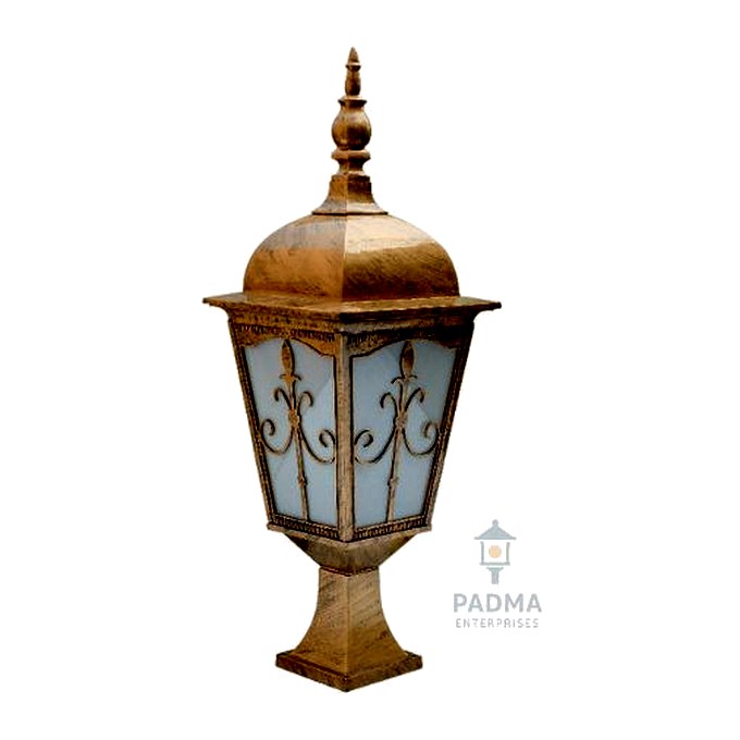 Padma Gate Light 1129 (PGL 1129) — cast-aluminium post top lanterns in Antique