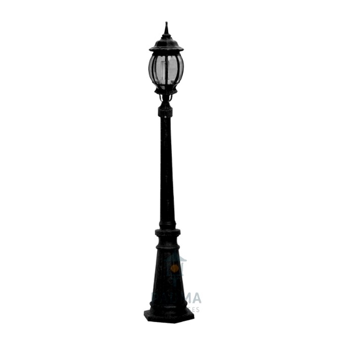 Padma Gate Light 5032 (PGL 5032) — cast-aluminium post top lanterns in Matte Black