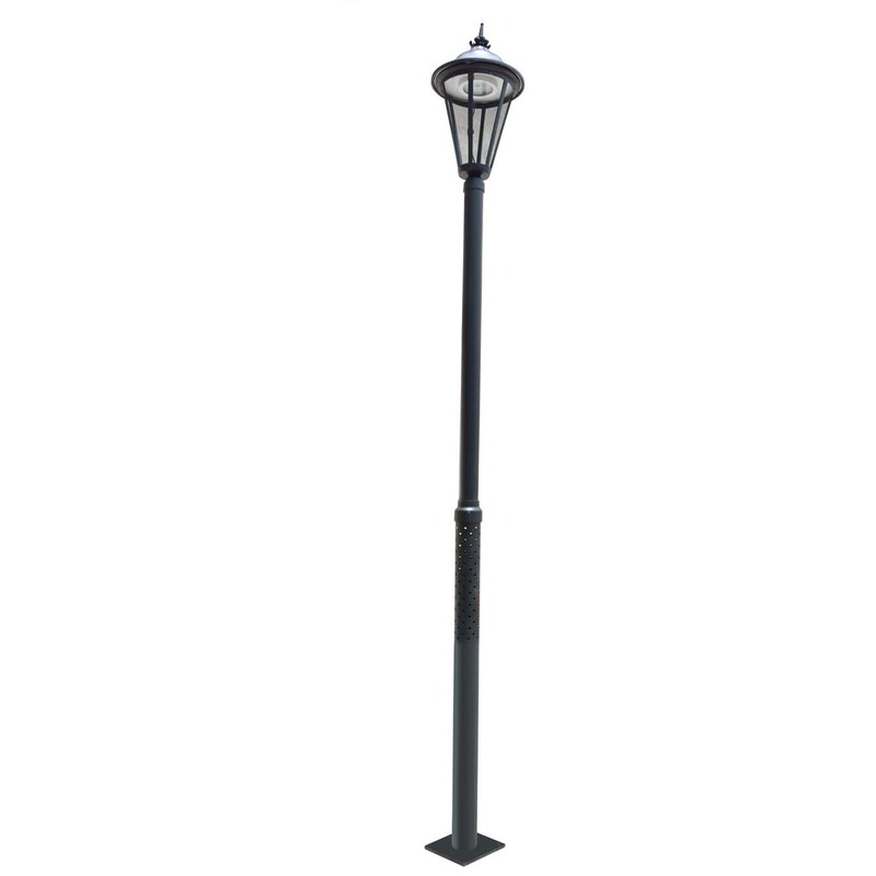 PGL 5035, cast-aluminium post-top lantern in Raw Grey