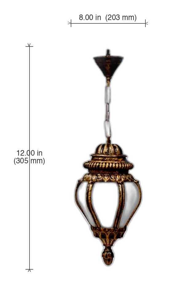 Padma Hanging Light 2613 (PHL 2613) — cast-aluminium hanging lights in Antique