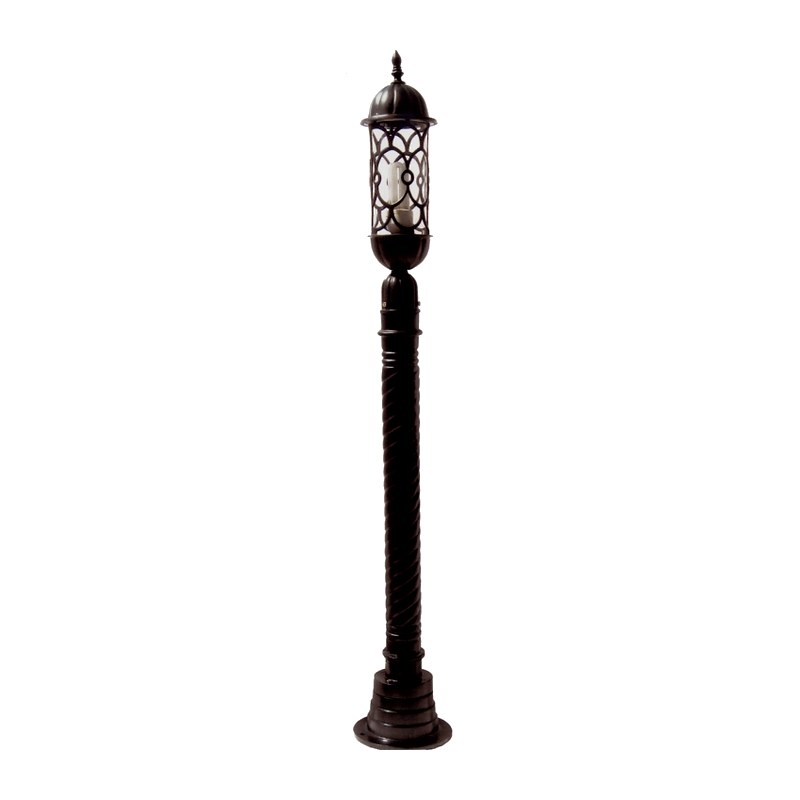 Padma Pole Light 5001C (PPL 5001C) — cast-aluminium pole lanterns in Matte Black