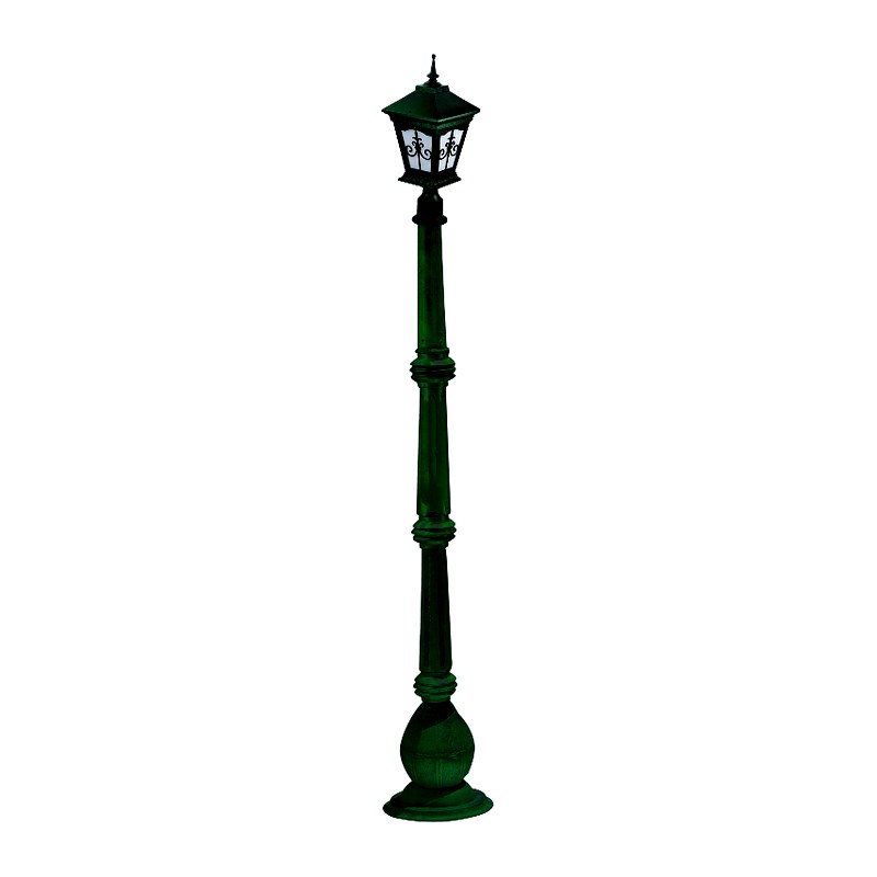Padma Pole Light 5017 (PPL 5017) — cast-aluminium pole lanterns in Matte Black