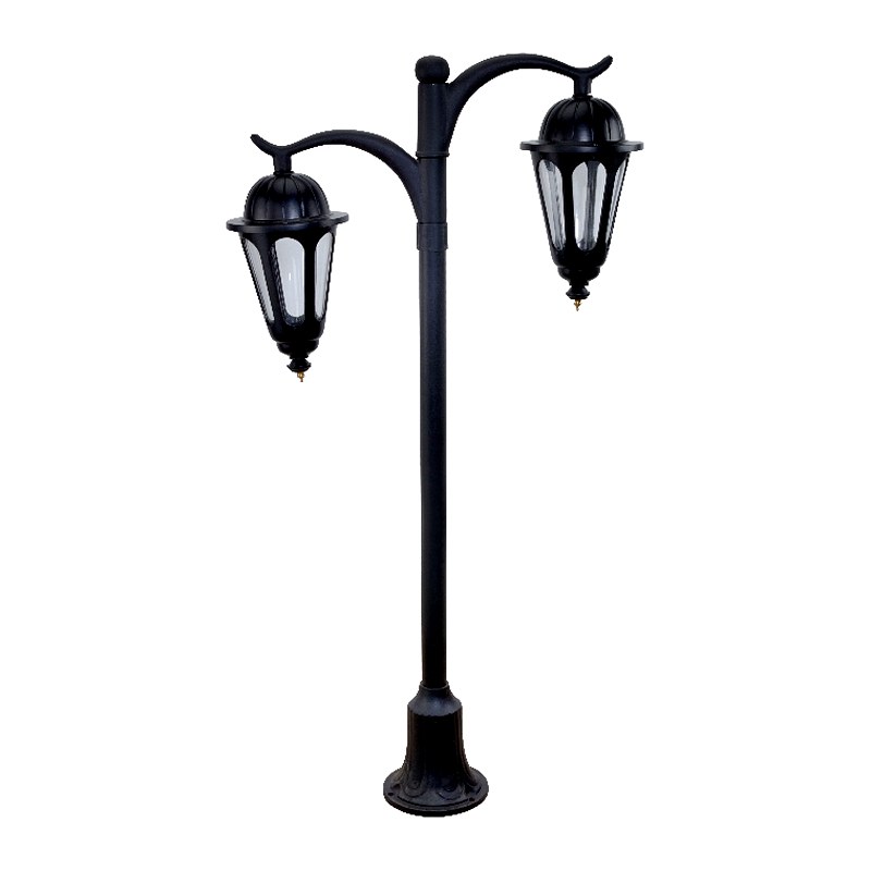 Padma Pole Light 5025 (PPL 5025) — cast-aluminium pole lanterns in Matte Black