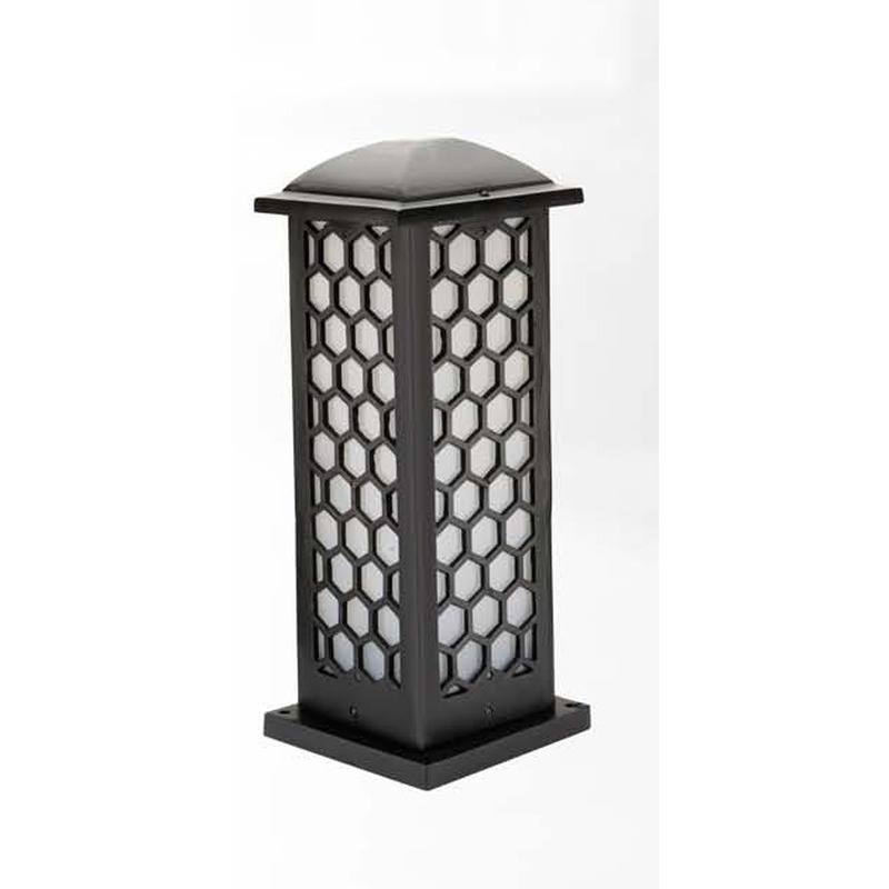 PPL 5026B, cast-aluminium pole lantern in Raw Grey